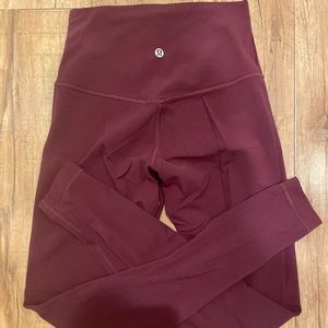 Crimson align leggings lululemon